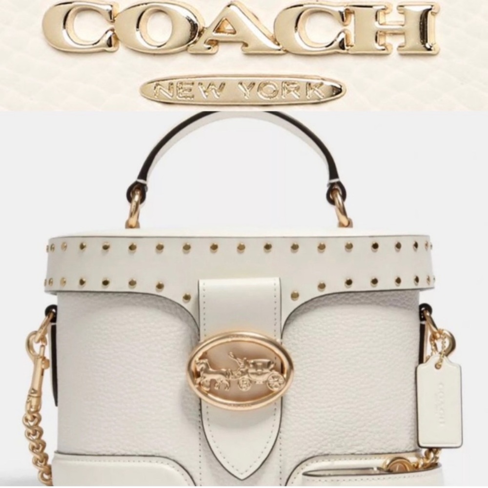 SOLD Coach Georgie with rivets crossbody